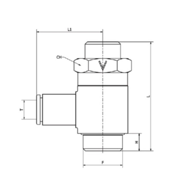 Vendita online Dosatore unidirezionale per valvola BSPP 8X1/8